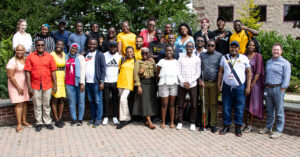 group of smiling people