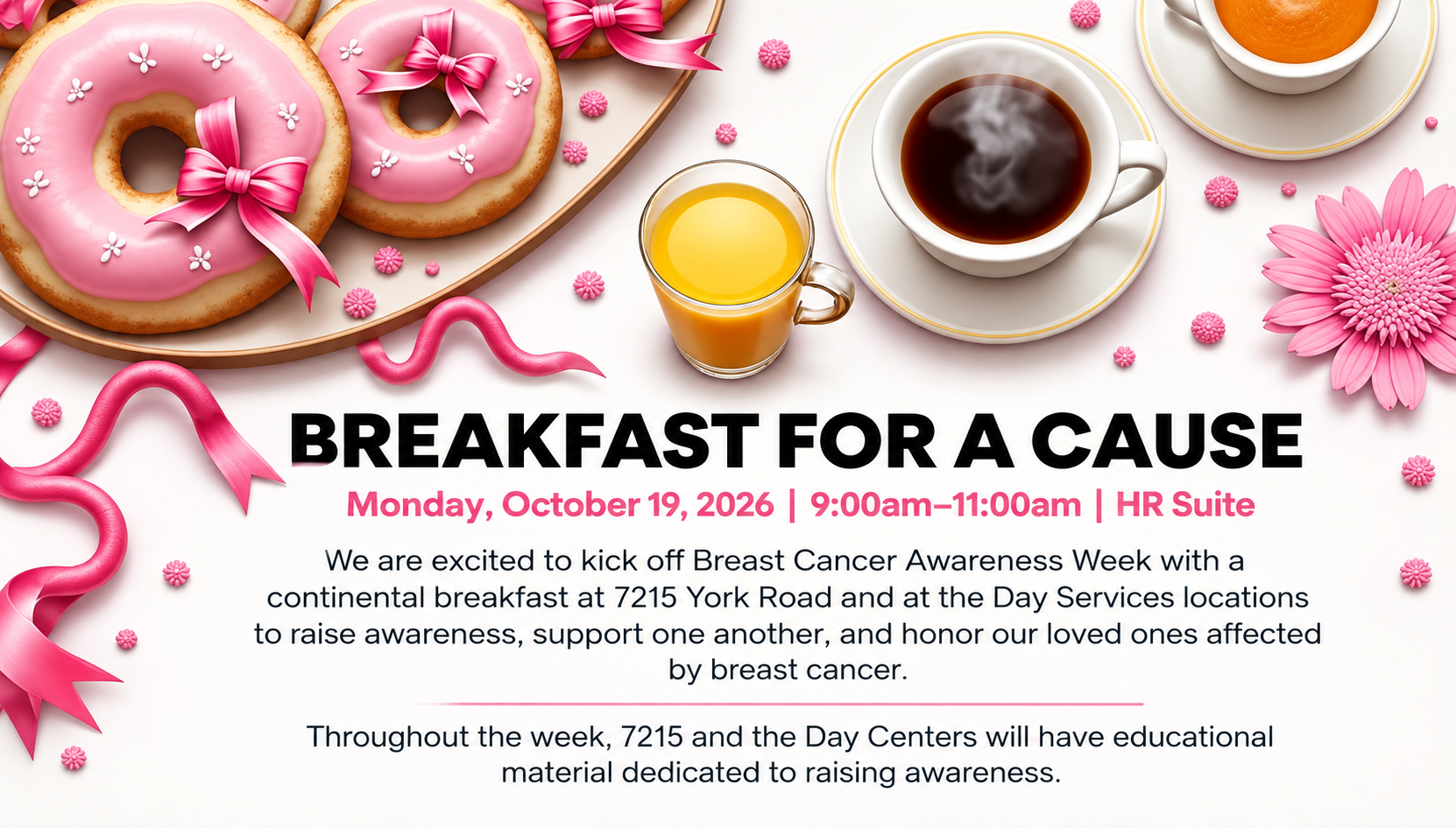Breakfast for a Cause Awareness Flyer