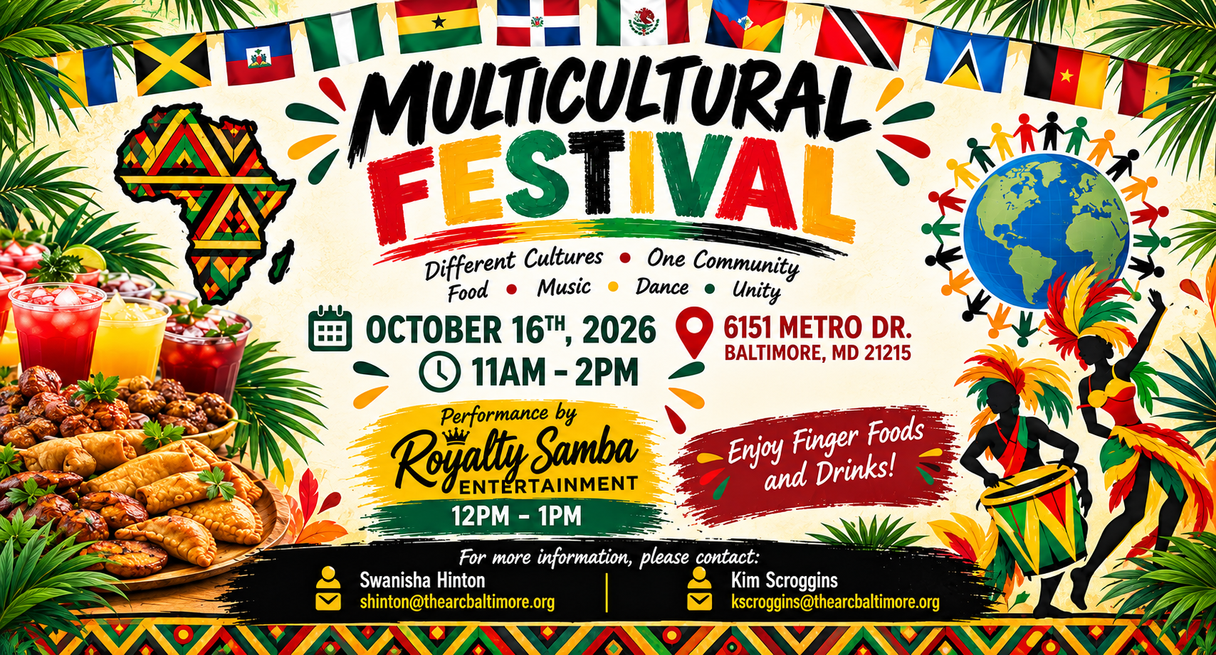 Multicultural Tropical Festival Poster
